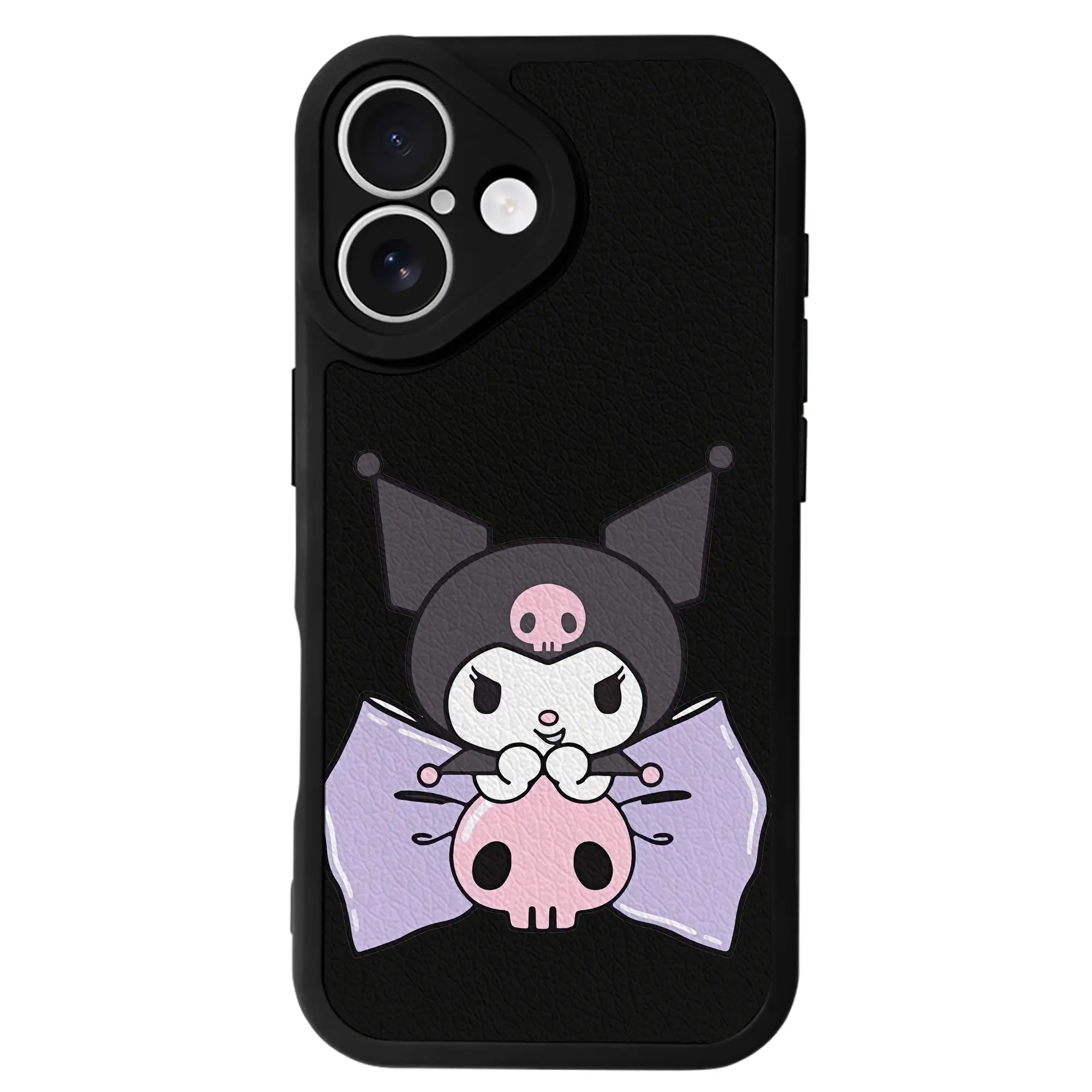 サンリオ グッズ,クロミ - IPhone 16シリーズ対応 ・ シリコンスマホケース ・ レザー調 ・ 高精度フィット ・ 耐衝撃 ・ ワイヤレス充電対応 ・ 精密カット